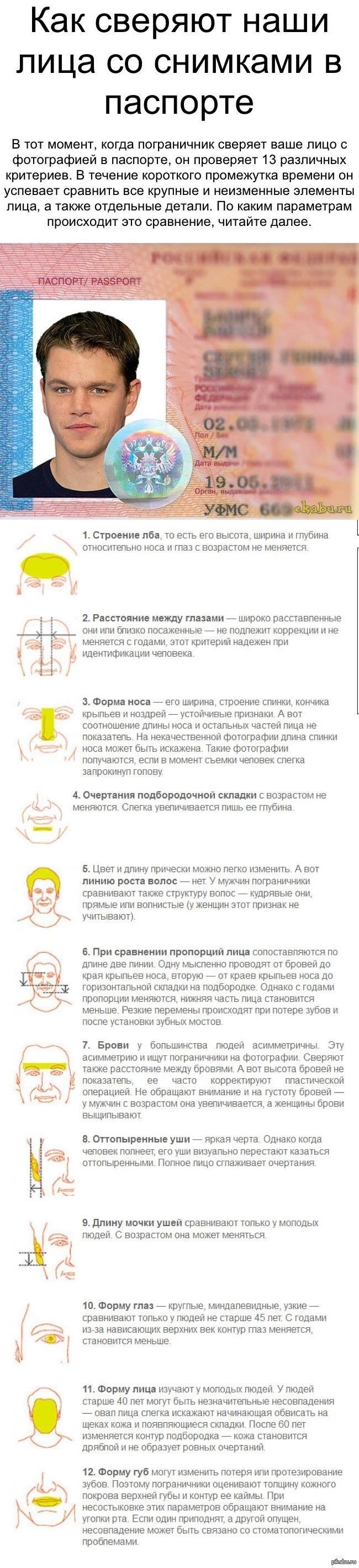 5 признаков изменения фотографий в паспортах