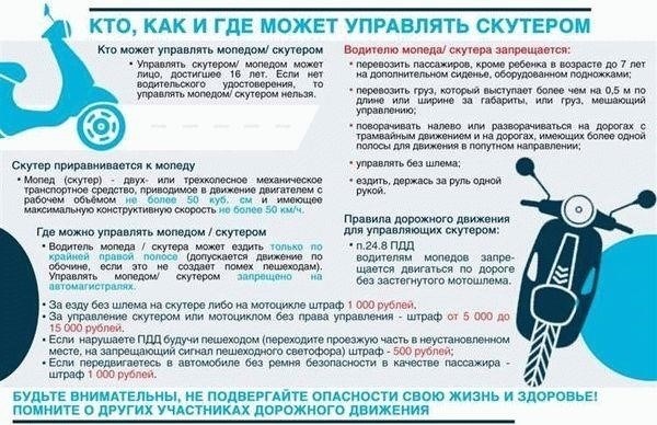 Минимальный возраст и критерии здоровья для водителей мопедов