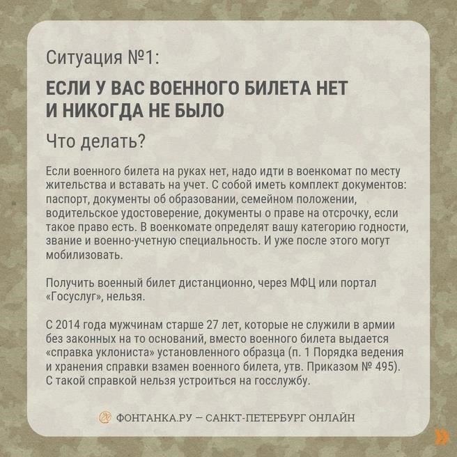 Действия, которые необходимо предпринять, если у вас нет военного билета или свидетельства о регистрации