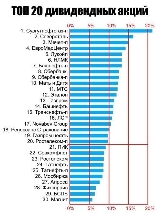 Дивиденды по акциям в 2024 году