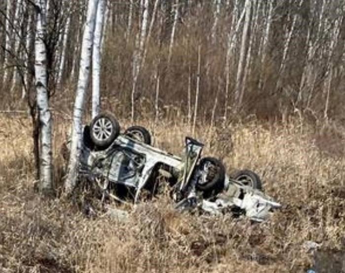 Момент смертельной аварии в Хабаровском крае