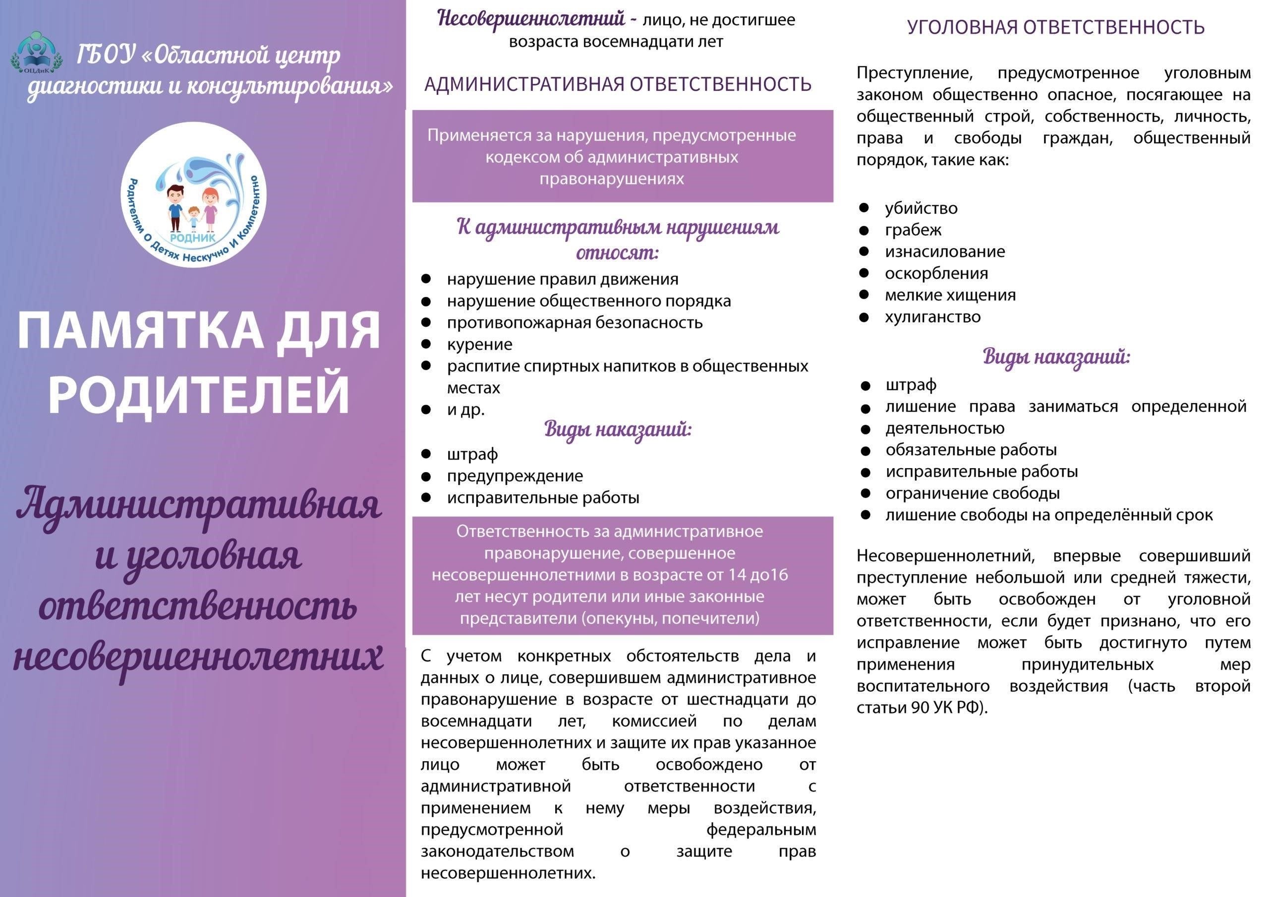 Как исполняются административные наказания за физическое насилие