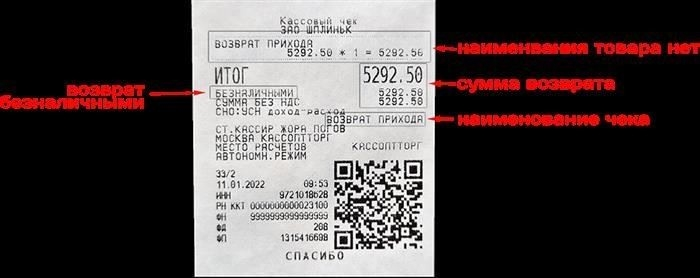 Меркурий Как оформить возвратную квитанцию