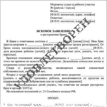 Подача заявления о расторжении брака без согласия супруга