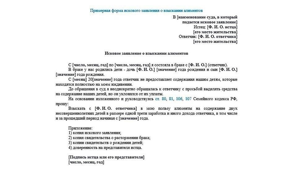 Пошаговый процесс подачи иска о взыскании алиментов на нетрудоспособного супруга