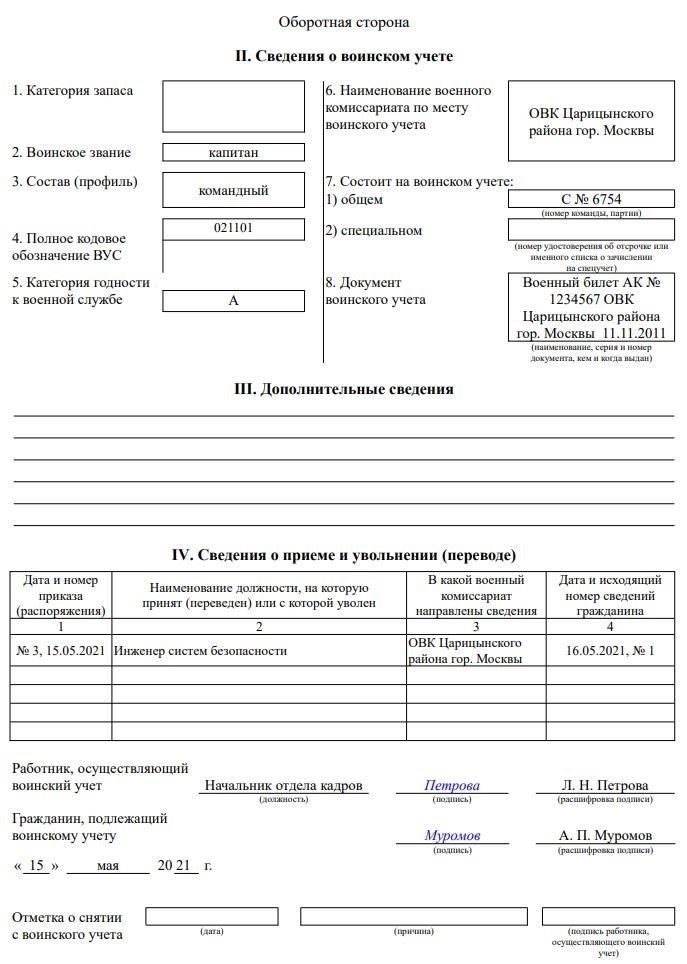 Шаблоны для военного учета: Основные характеристики и структура
