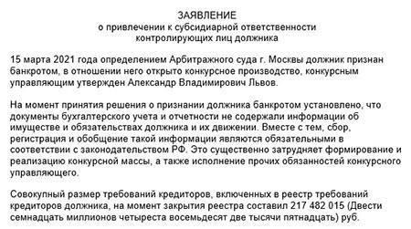 Судебные разъяснения о субсидиарной ответственности руководителей ликвидируемых фирм