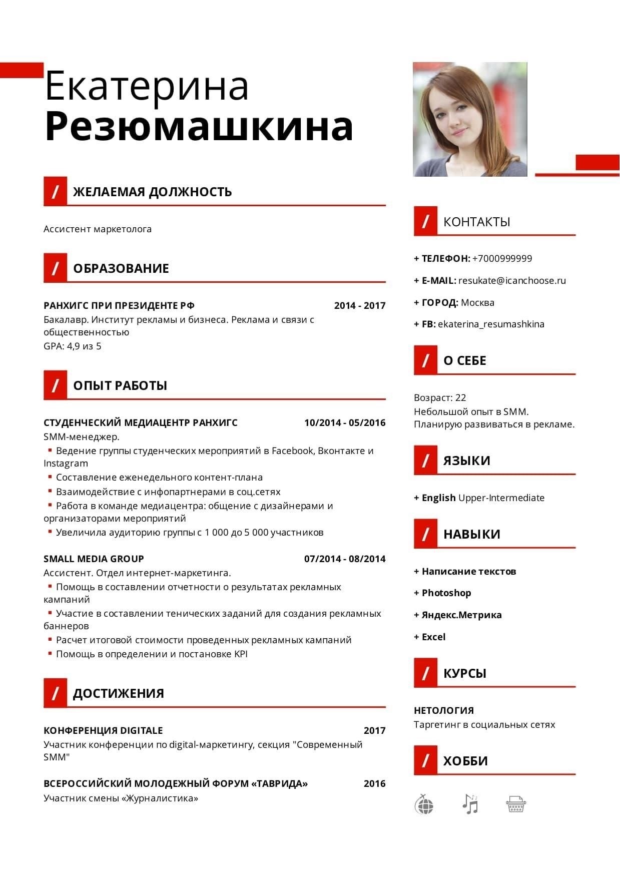 Выбор правильного названия должности для резюме